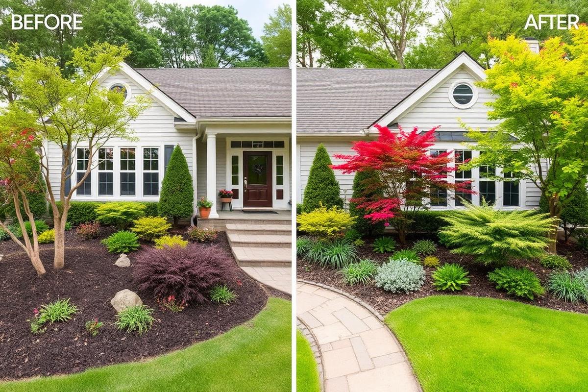 After landscaping